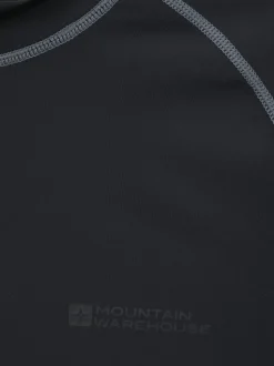 Mountain Warehouse Black Mens Long Sleeve Rash Vest