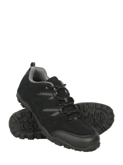 Mountain Warehouse Black Mens Outdoor III Walking Shoes