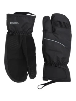 Mountain Warehouse Black Lobster Waterproof Breathable Ski Gloves