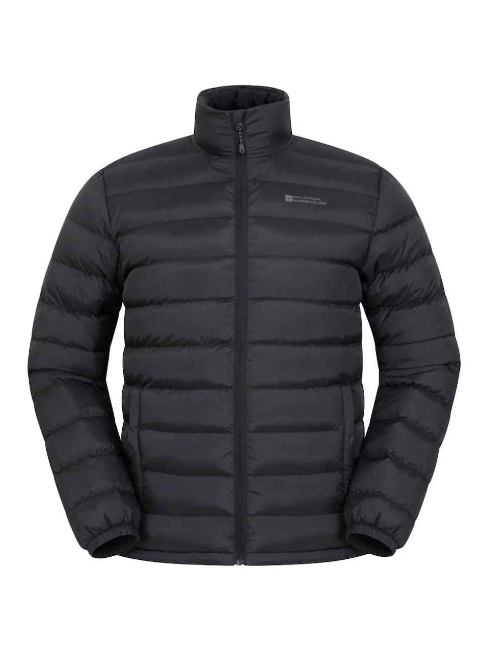 Mountain Warehouse Black Mens Vista Water Resistant Padded Jacket