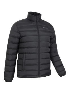 Mountain Warehouse Black Mens Vista Water Resistant Padded Jacket