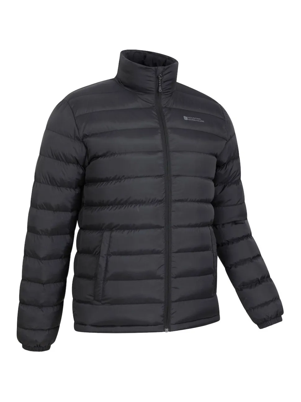 Mountain Warehouse Black Mens Vista Water Resistant Padded Jacket