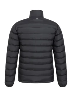 Mountain Warehouse Black Mens Vista Water Resistant Padded Jacket