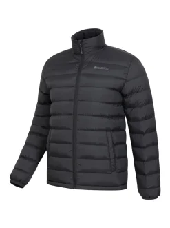 Mountain Warehouse Black Mens Vista Water Resistant Padded Jacket