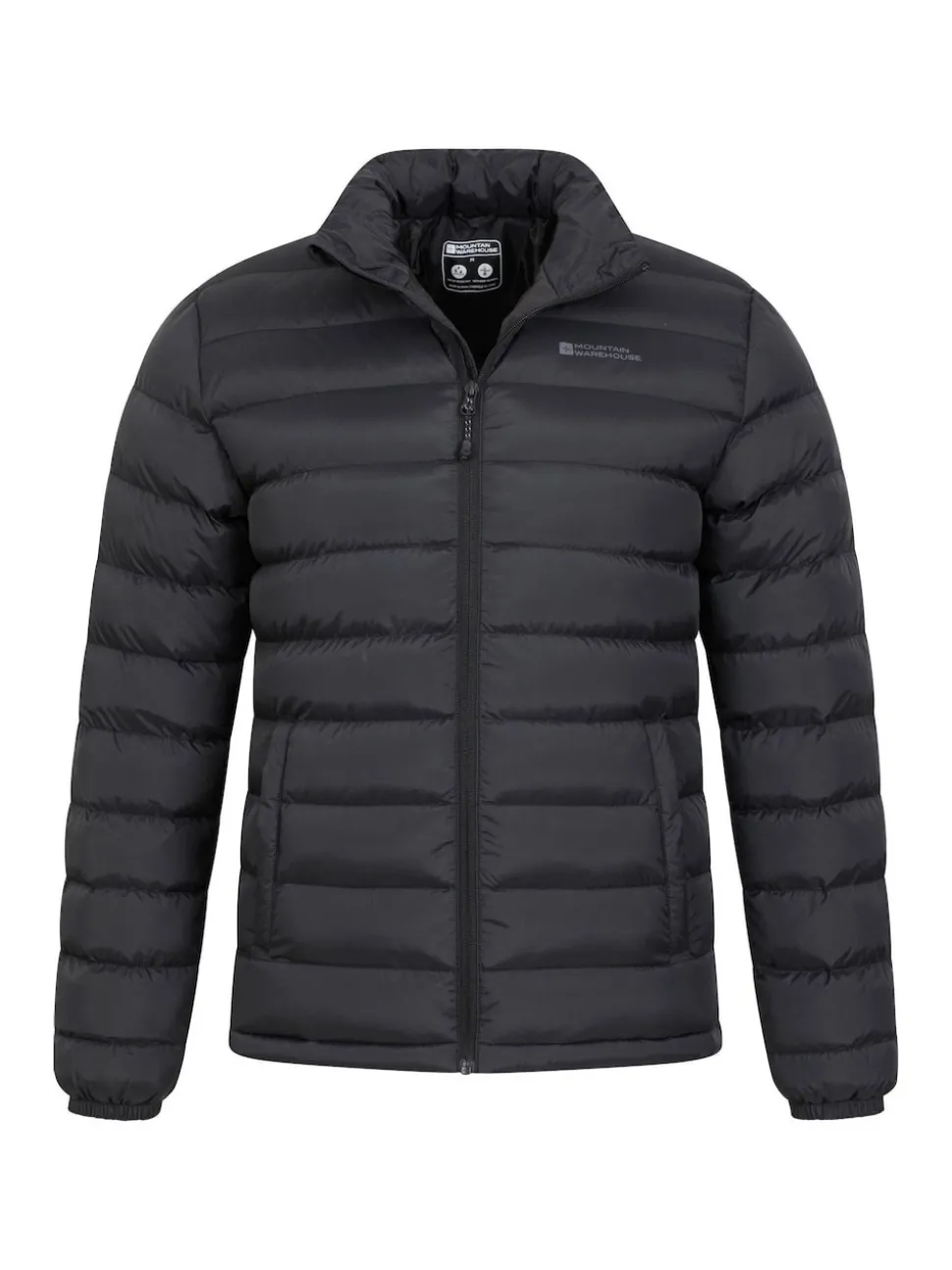 Mountain Warehouse Black Mens Vista Water Resistant Padded Jacket