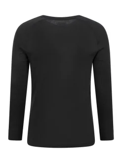 Mountain Warehouse Black Talus Mens Round Neck Thermal Top