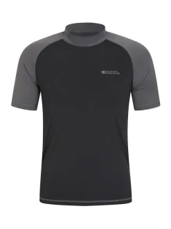 Mountain Warehouse Black Mens UV Rash Vest
