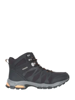 Mountain Warehouse Black Mens Trekker II Waterproof Softshell Walking Boots