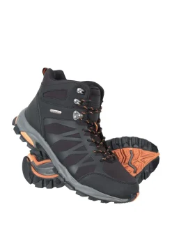 Mountain Warehouse Black Mens Trekker II Waterproof Softshell Walking Boots