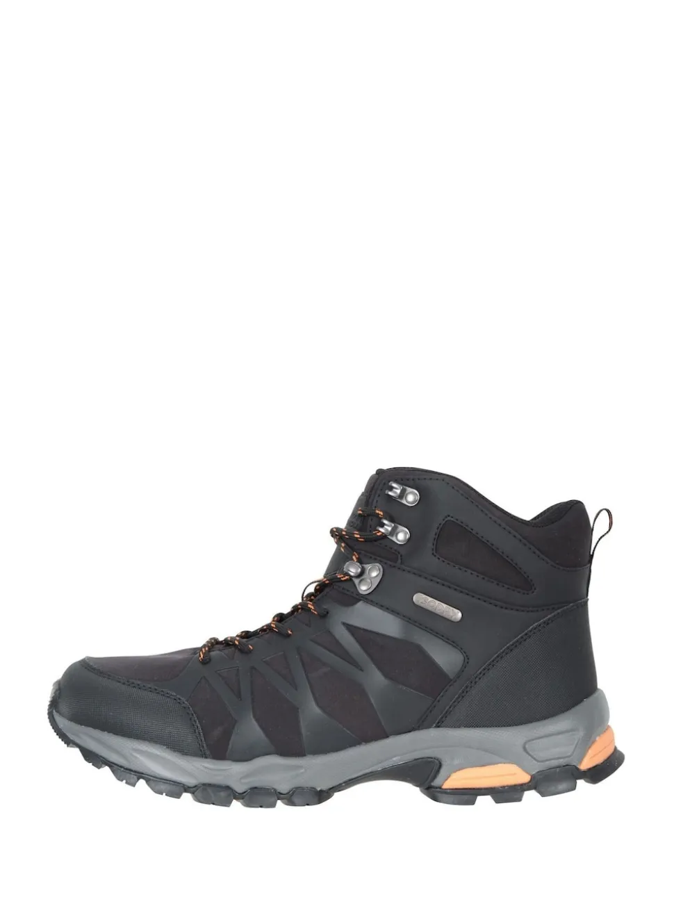Mountain Warehouse Black Mens Trekker II Waterproof Softshell Walking Boots