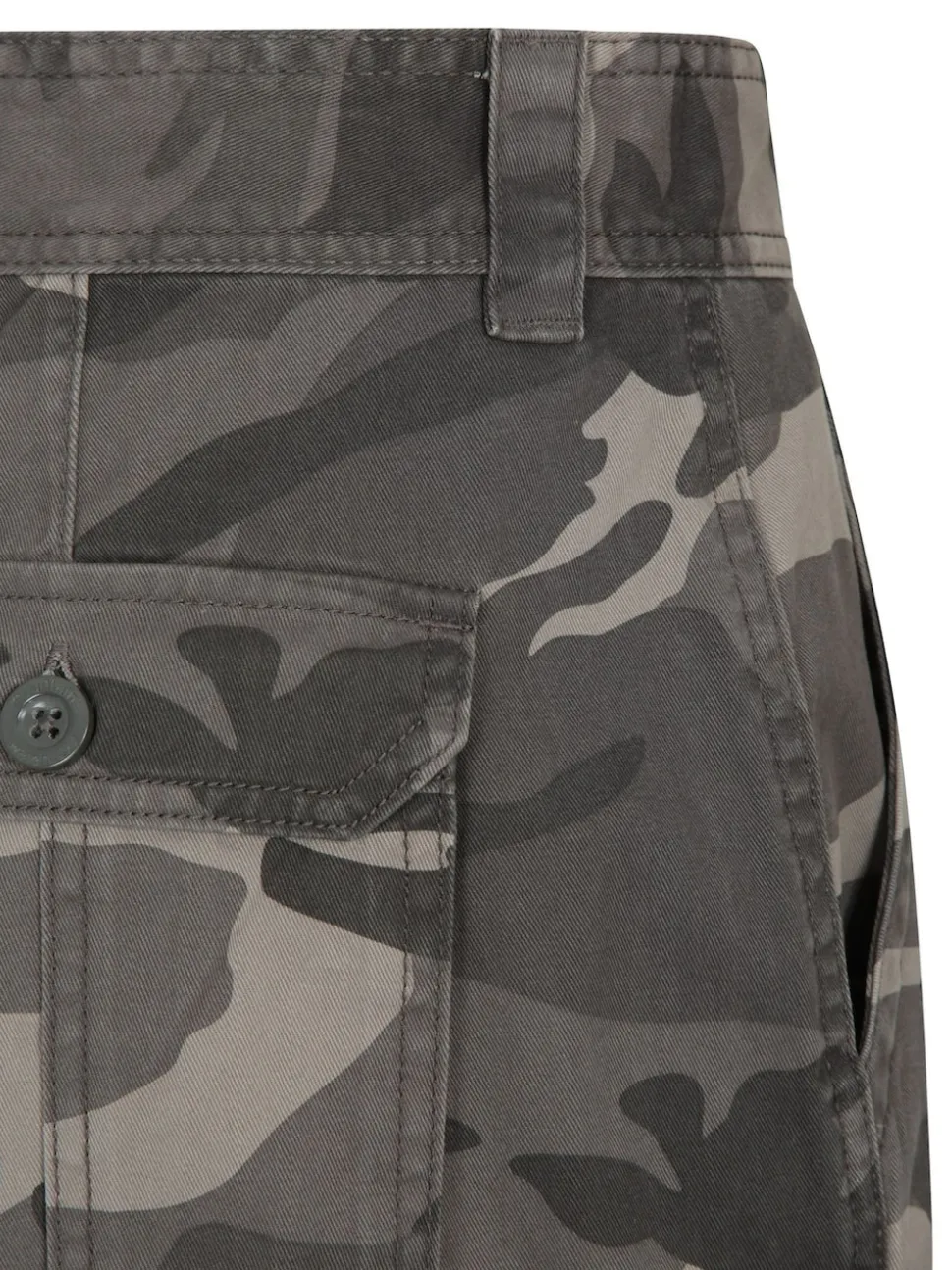 Mountain Warehouse Black Mens Camo 100% Cotton Lightweight Cargo Shorts