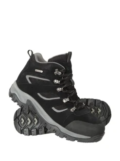 Mountain Warehouse Black Voyage Mens Waterproof Walking Boots