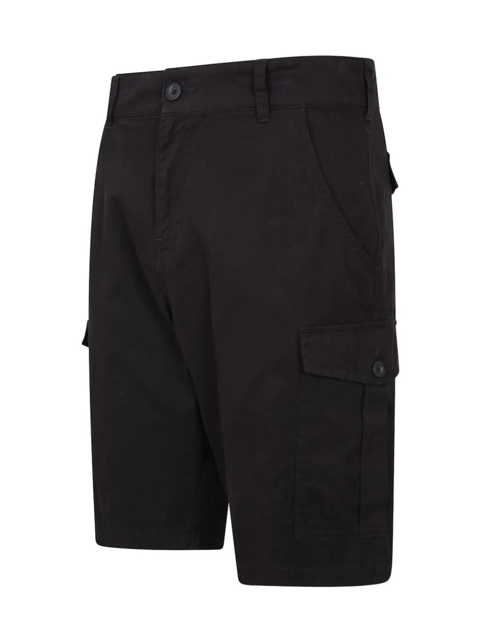 Mountain Warehouse Black Mens Lakeside 100% Cotton Cargo Shorts