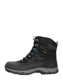 Mountain Warehouse Black Ultra Piste Basher Mens Waterproof Snow Boots
