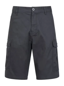 Mountain Warehouse Black/Grey Mens Lakeside 100% Cotton Cargo Shorts