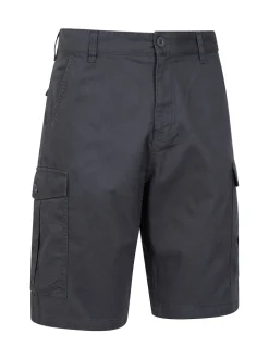 Mountain Warehouse Black/Grey Mens Lakeside 100% Cotton Cargo Shorts