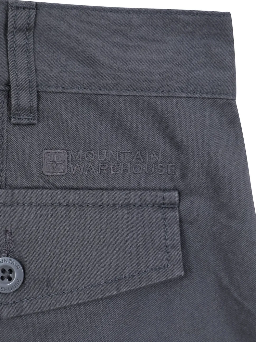 Mountain Warehouse Black/Grey Mens Lakeside 100% Cotton Cargo Shorts