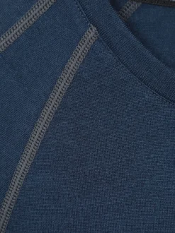Mountain Warehouse Blue Asgard Mens Merino Top & Joggers Set