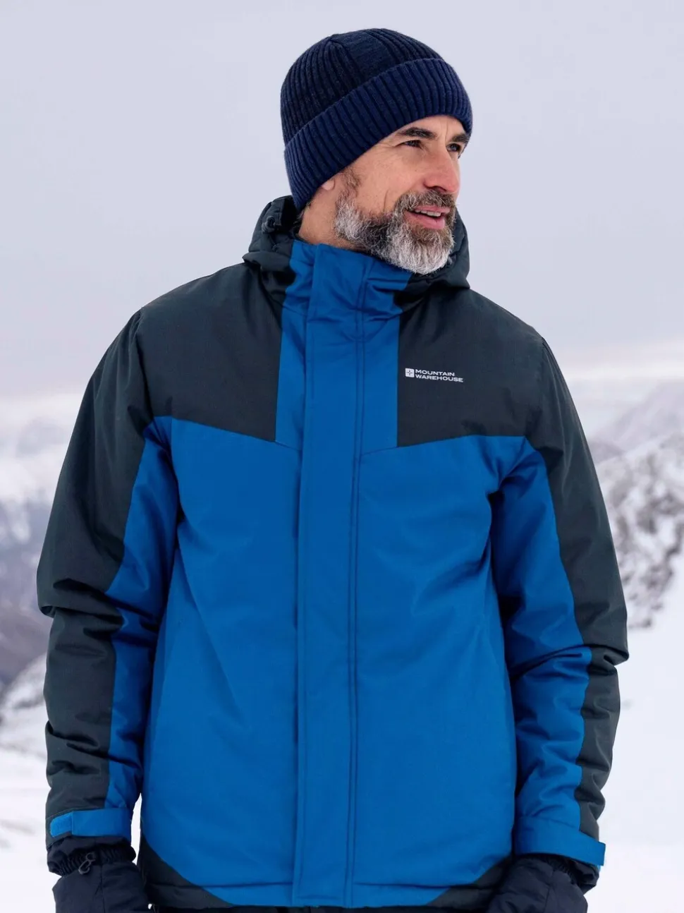 Mountain Warehouse Blue Dusk III Mens Water Resistant Ski Jacket