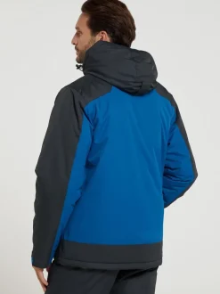 Mountain Warehouse Blue Dusk III Mens Water Resistant Ski Jacket