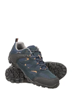 Mountain Warehouse Blue Mens Curlews Waterproof Walking Shoes