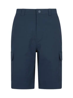 Mountain Warehouse Blue Mens Delta Cargo Quick Drying Stretch Shorts