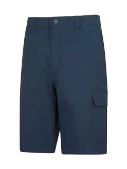 Mountain Warehouse Blue Mens Delta Cargo Quick Drying Stretch Shorts