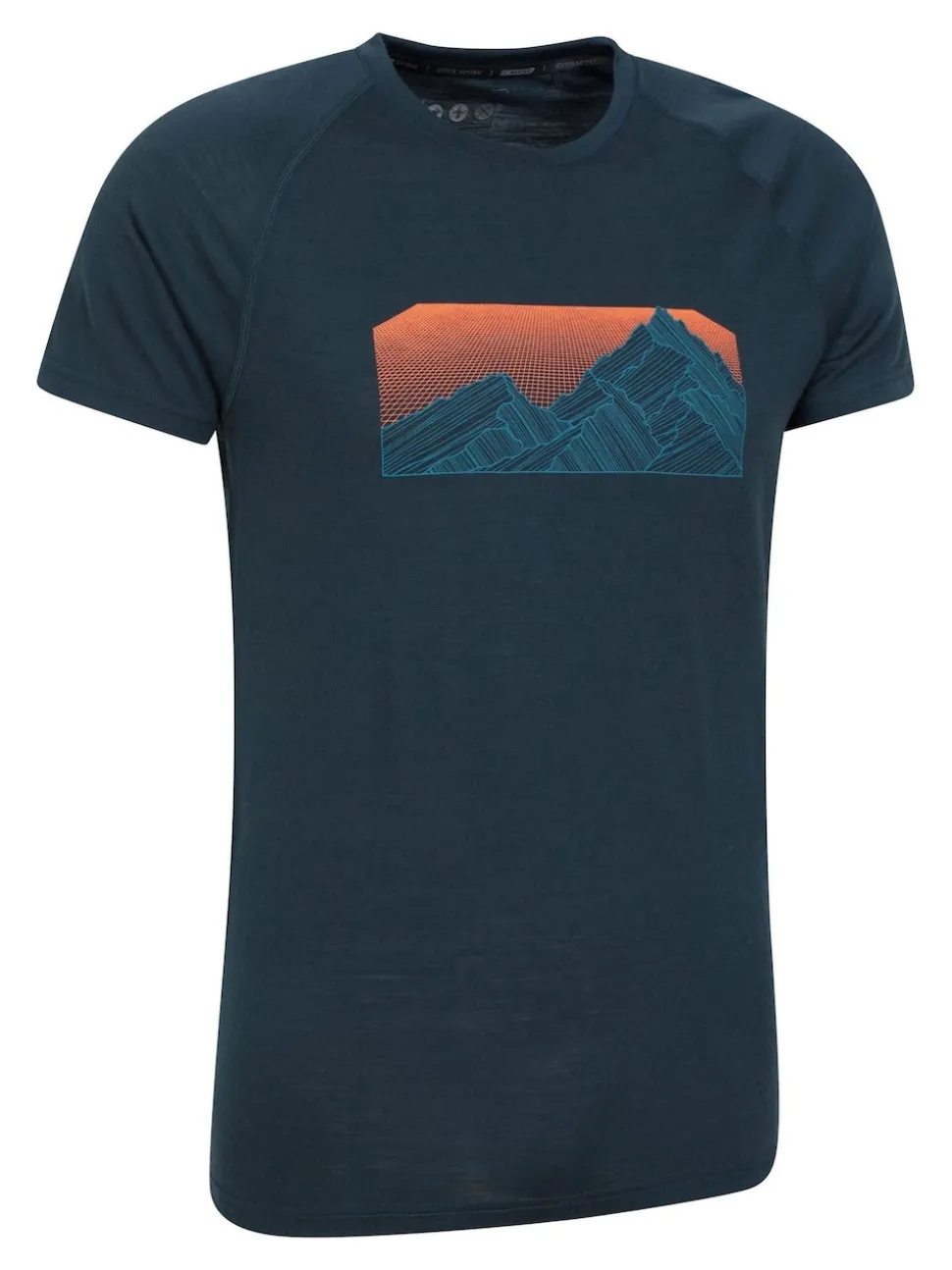 Mountain Warehouse Blue Mens Talus Thermal Top
