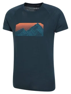 Mountain Warehouse Blue Mens Talus Thermal Top