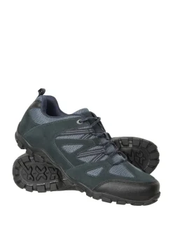 Mountain Warehouse Blue Mens Outdoor III Walking Shoes