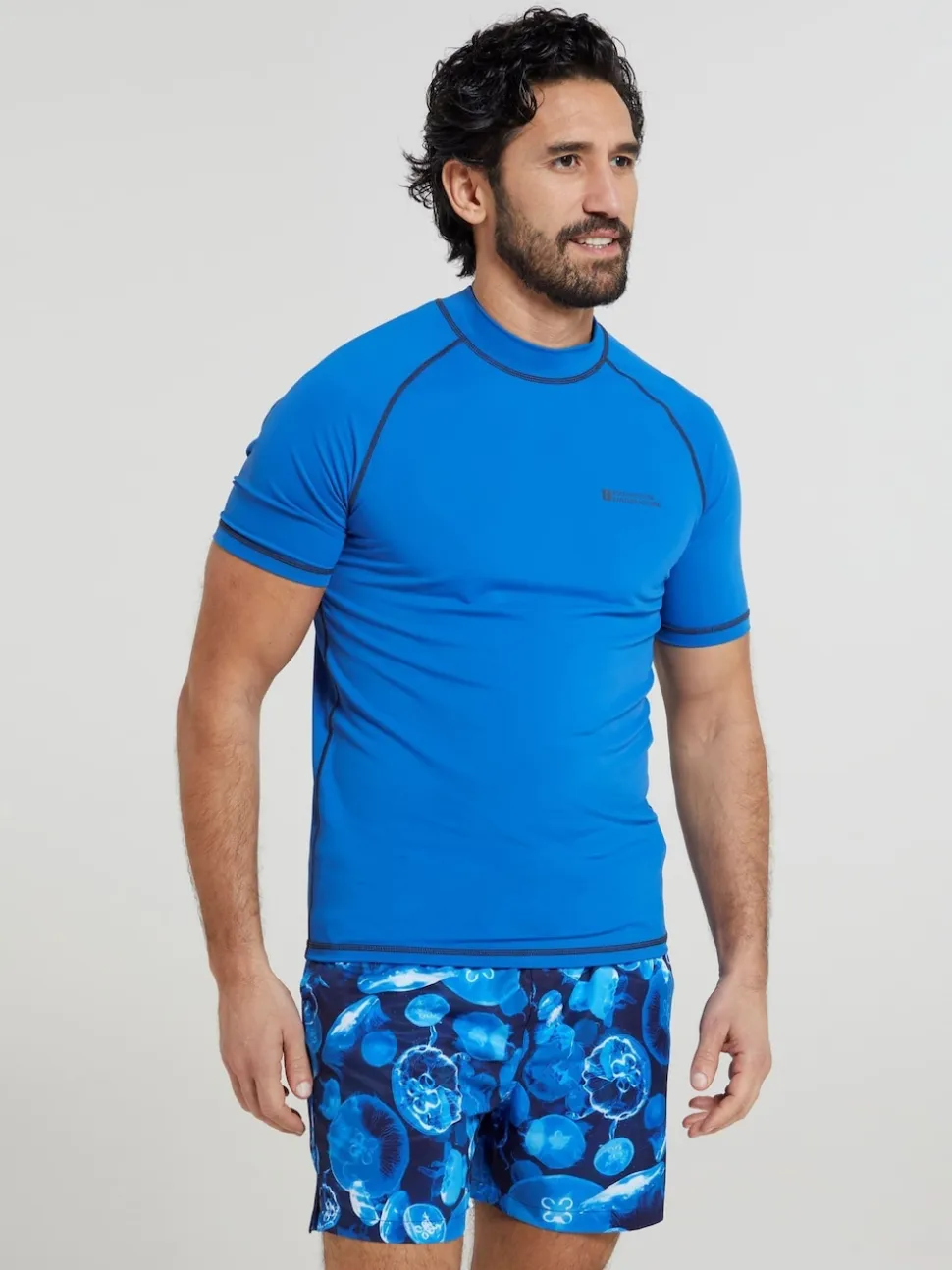 Mountain Warehouse Blue Mens UV Rash Vest