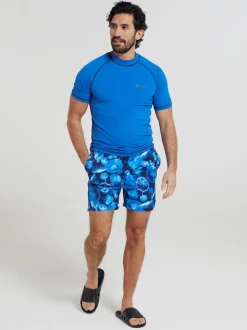 Mountain Warehouse Blue Mens UV Rash Vest