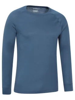 Mountain Warehouse Blue Thermal Base Layer Top