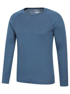 Mountain Warehouse Blue Thermal Base Layer Top