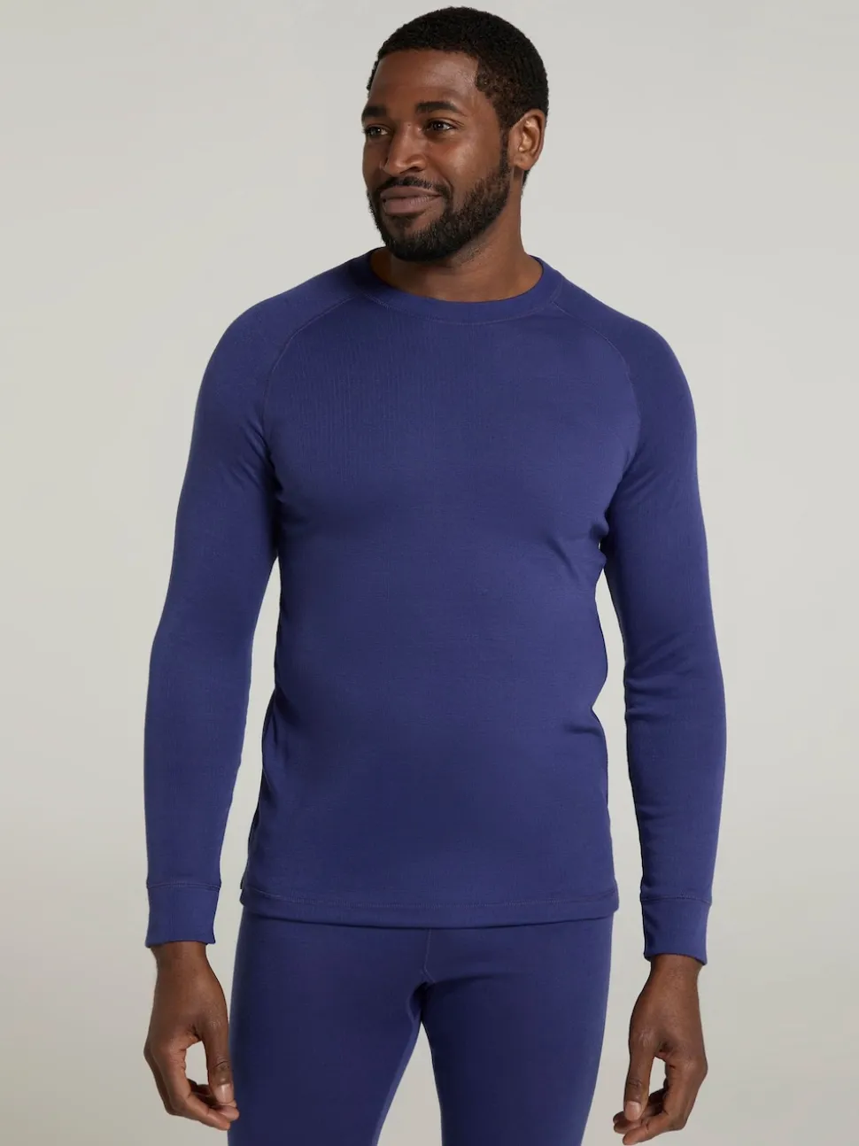 Mountain Warehouse Blue Talus Mens Round Neck Thermal Top