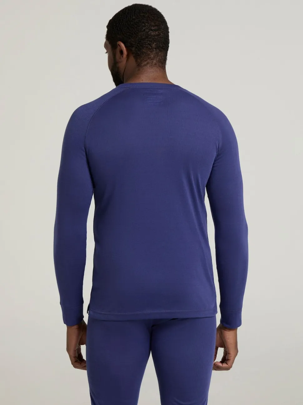 Mountain Warehouse Blue Talus Mens Round Neck Thermal Top