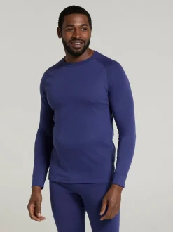 Mountain Warehouse Blue Talus Mens Round Neck Thermal Top
