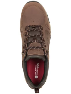 Mountain Warehouse Brown Pioneer II Mens Waterproof Extreme Leather Walking Shoes