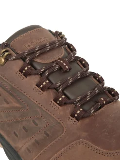 Mountain Warehouse Brown Pioneer II Mens Waterproof Extreme Leather Walking Shoes