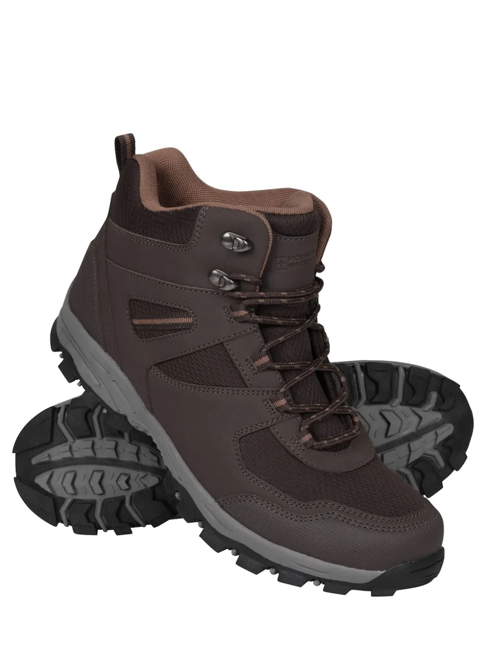 Mountain Warehouse Brown Mens Wide Fit Mcleod Boots