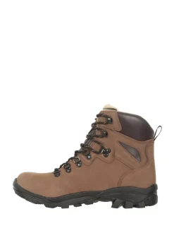 Mountain Warehouse Brown Odyssey Extreme Waterproof, Vibram Sole Leather Mens Hiking Boots