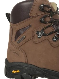 Mountain Warehouse Brown Odyssey Extreme Waterproof, Vibram Sole Leather Mens Hiking Boots