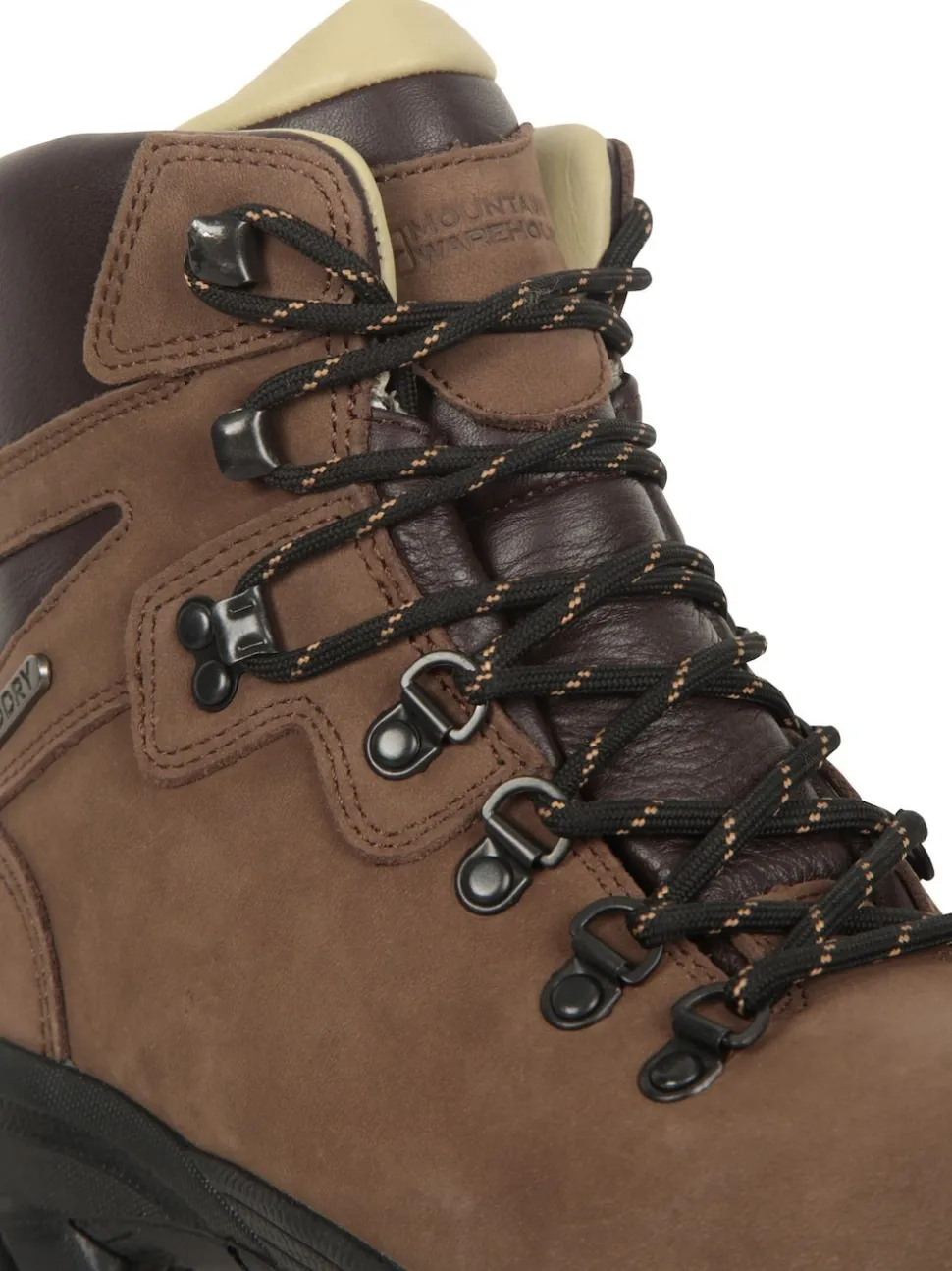 Mountain Warehouse Brown Odyssey Extreme Waterproof, Vibram Sole Leather Mens Hiking Boots