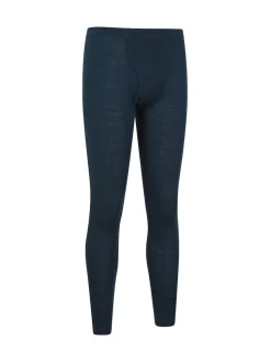 Mountain Warehouse Dark Black Mens Merino II Thermal Baselayer Joggers