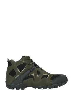 Mountain Warehouse Green Mens Curlew Waterproof Low Profile Walking Boots