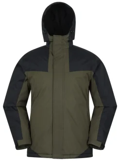 Mountain Warehouse Green Mens Ski Jacket and Trouser Set