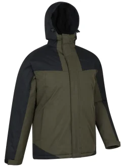 Mountain Warehouse Green Mens Ski Jacket and Trouser Set