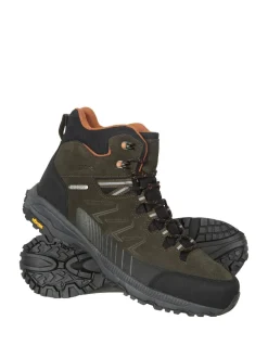 Mountain Warehouse Green Extreme Rockies Mens Waterproof Walking Boots