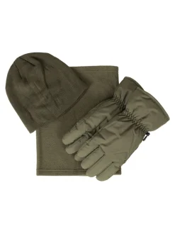 Mountain Warehouse Green Mens Snow Winter Accessories Set