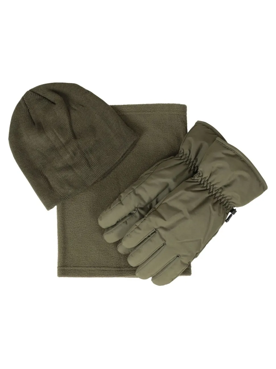 Mountain Warehouse Green Mens Snow Winter Accessories Set